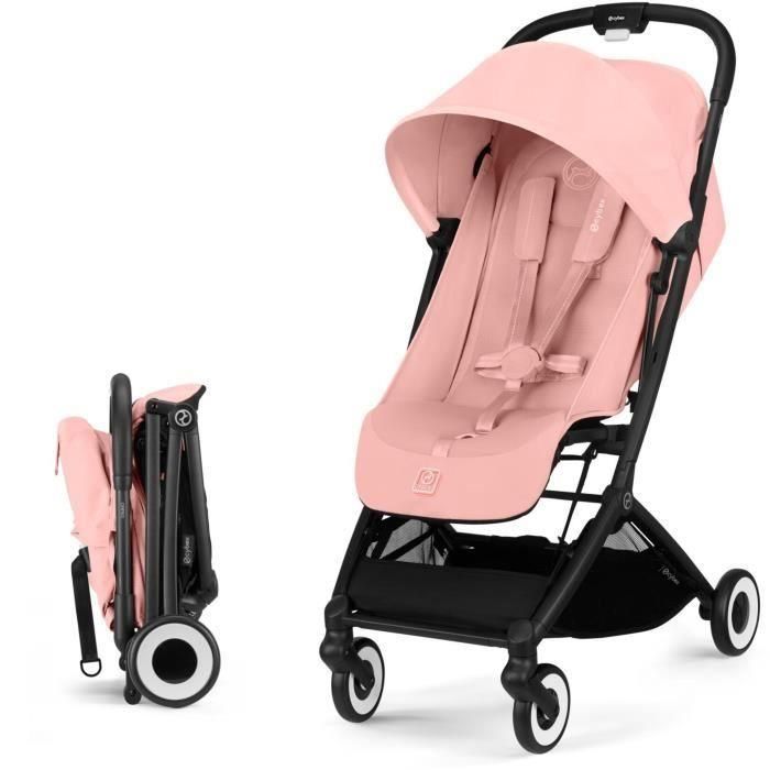 CYBEX - Cochecito ultracompacto y cómodo - ORFEO - 4 ruedas - Rosa Caramelo