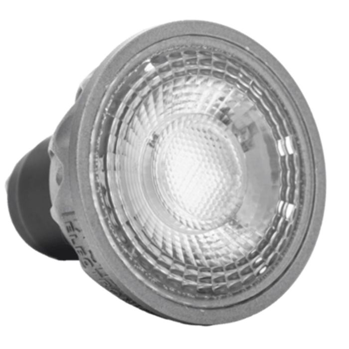 Silver Bombilla LED Evo Silver Dicroica GU10 8W 3000K Luz Cálida Gris 1