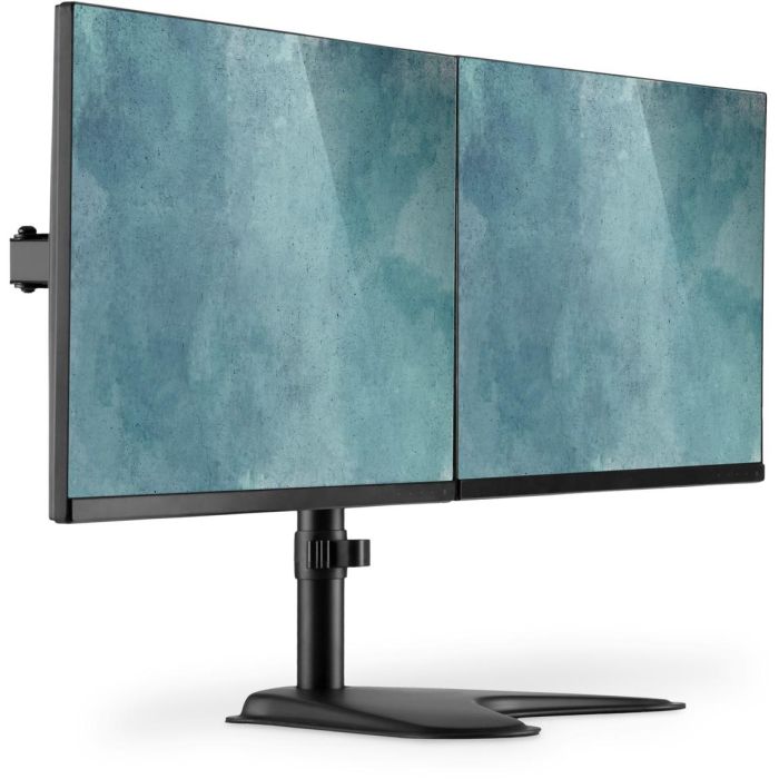 DIGITUS DA-90401 Soporte de escritorio para 2 Monitores de 15-32" hasta 8kg por pantalla, Stand Independiente, Negro 1