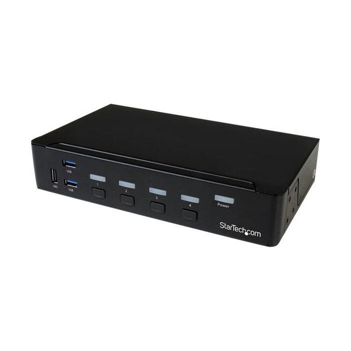 Startech.com Switch KVM SV431Dpu3A2 4 Puertos DisplayPort 4K con Hub USB 3.0 1