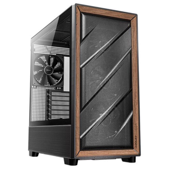 Antec 0-761345-10133-2 Carcasa de Ordenador Midi Tower Negro Madera con 5 Ventiladores Preinstalados