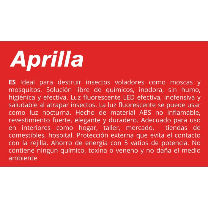 Aprilla Mata Insectos Led #-32- (8 Unidades) 2 Aprilla Mata Insectos Led #-32- (8 Unidades) 2
