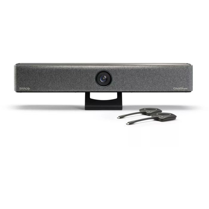 BARCO ClickShare Bar Pro con 2 botones 4K para salas pequeñas y medianas