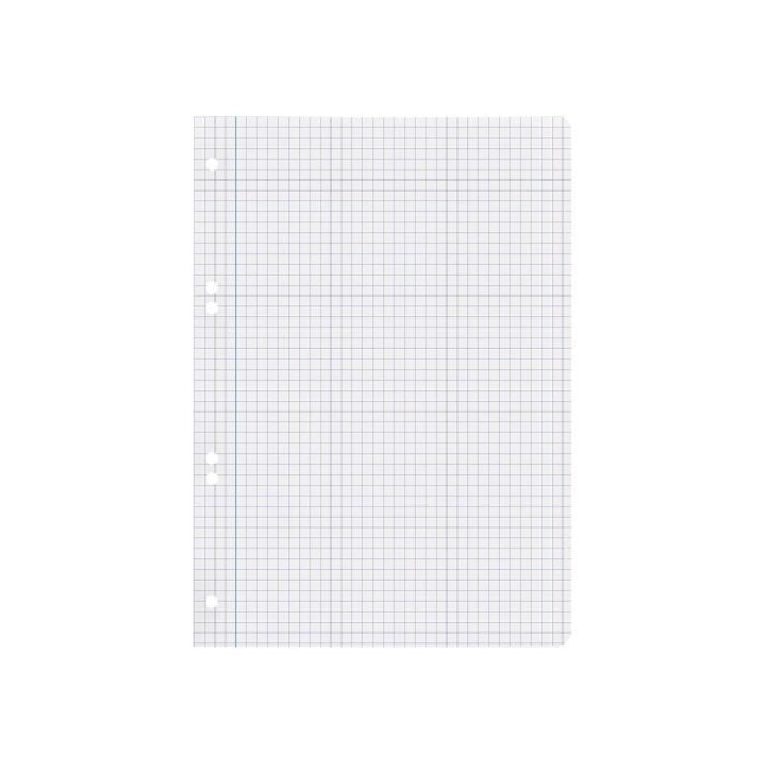 Recambio Liderpapel Cuarto 100 Hojas 60 gr-M2 Cuadro 6 mm Con Margen 6 Taladros 7