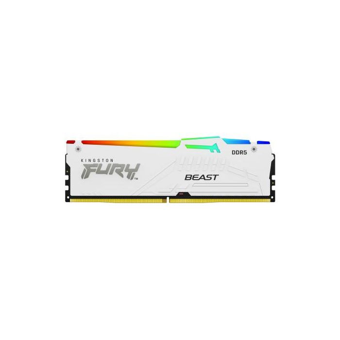 Memoria Kingston 16Gb 6000Mt/S Ddr5 Cl30 Fury Beast White Rgb Xmp - KF560C30BWA-16 1