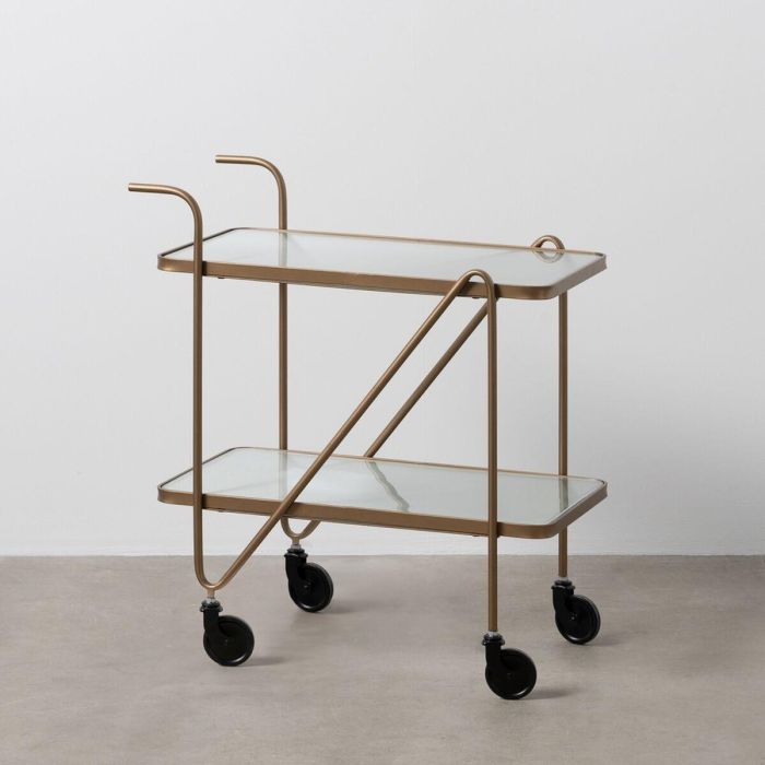 Carro de Cocina Dorado 61 x 40 x 70 cm 8 Carro de Cocina Dorado 61 x 40 x 70 cm 8