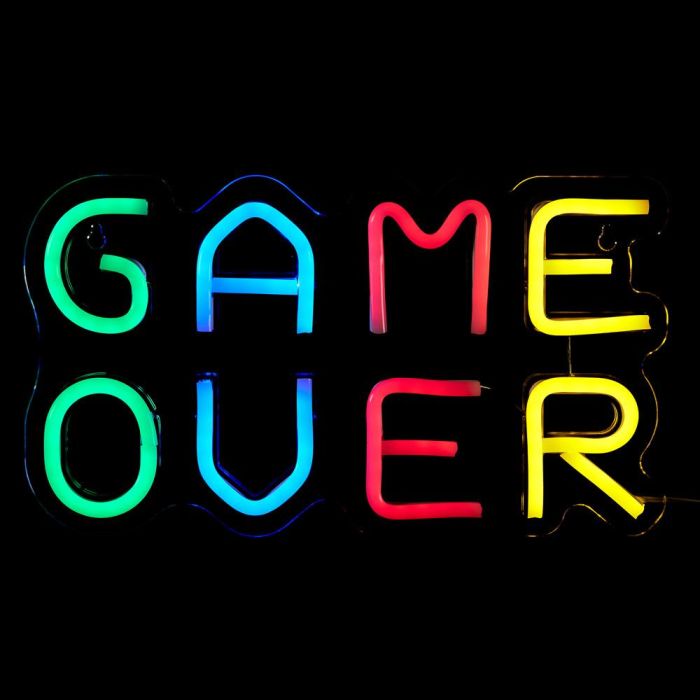 Home Deco Factory Lámpara LED Neon USB 'Game Over' - Efecto Neón, Cable USB 2m 0 Home Deco Factory Lámpara LED Neon USB 'Game Over' - Efecto Neón, Cable USB 2m 0