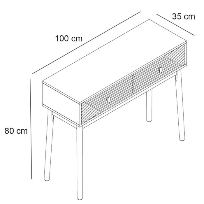 Consola Con 2 Cajones Tiffany Home Deco Factory 6 Consola Con 2 Cajones Tiffany Home Deco Factory 6