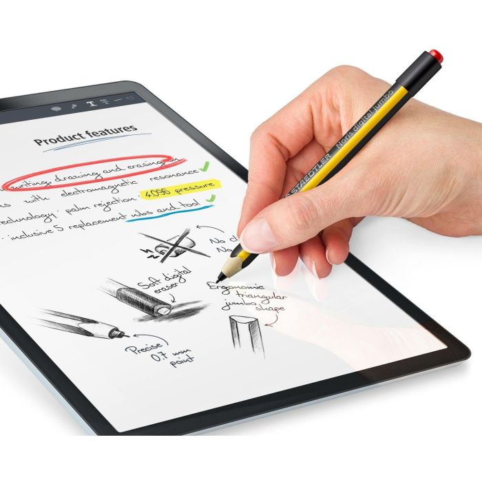Staedtler Lápiz Noris Digital Jumbo 0.7 mm con Borrador, Tecnología Erm 7