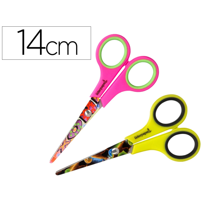 Liderpapel Tijeras Hip Hop 14cm Hojas Acero Inoxidable Mango Plástico Punta Redonda Unidad 0 Liderpapel Tijeras Hip Hop 14cm Hojas Acero Inoxidable Mango Plástico Punta Redonda Unidad 0