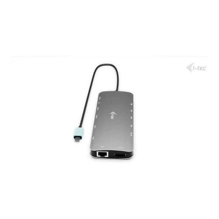 Hub USB i-Tec C31NANOTRIPLEDOCKPD Gris