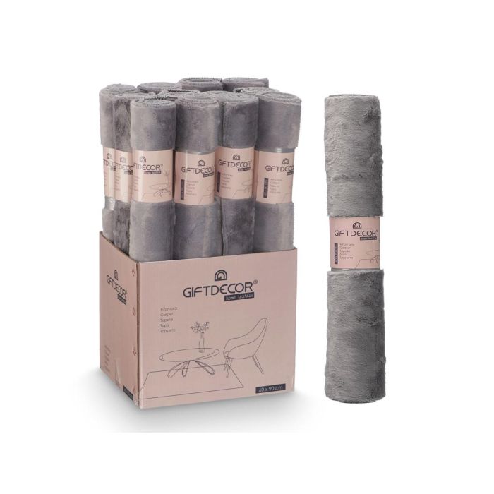 Alfombra Soft Gris Oscuro 60X90Cm Giftdecor (12 Unidades) 2 Alfombra Soft Gris Oscuro 60X90Cm Giftdecor (12 Unidades) 2