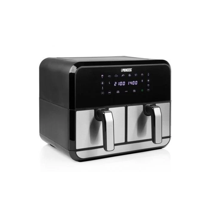 Princess Freidora por Aire Double Basket Airfryer 182074 / 2400W / 8L / Doble Cesta / Sin Aceite