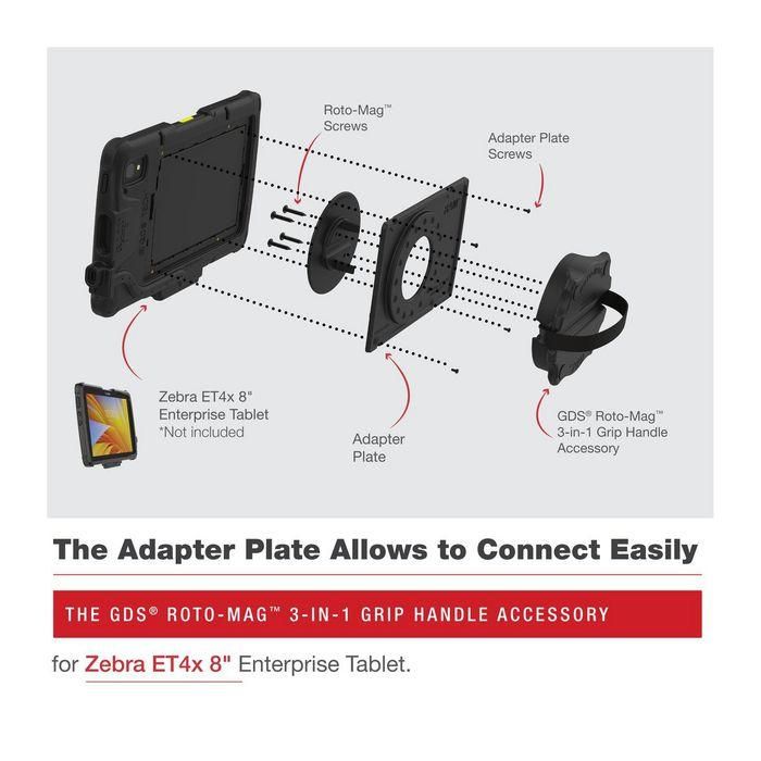RAM Mounts 3-in-1 Accessory for Zebra ET40 and ET45 8” Enterprise Tablet 3