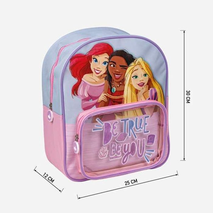 Mochila Escolar Disney Princess Azul 2