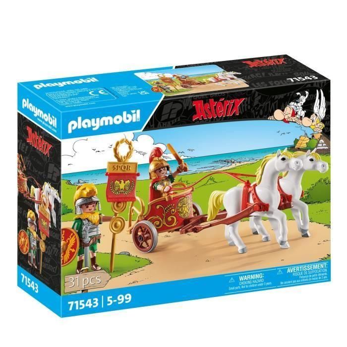 Playmobil Astérix: Cuadriga Romana 71543 - Juguete para Niños +5 Años