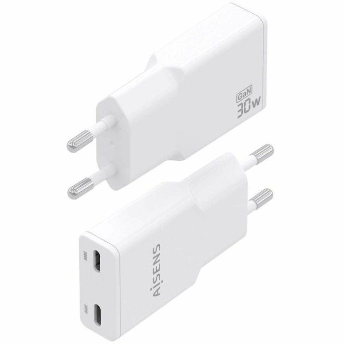 Cargador de Pared Aisens ASCH-30W2P048-W Blanco 30 W 1