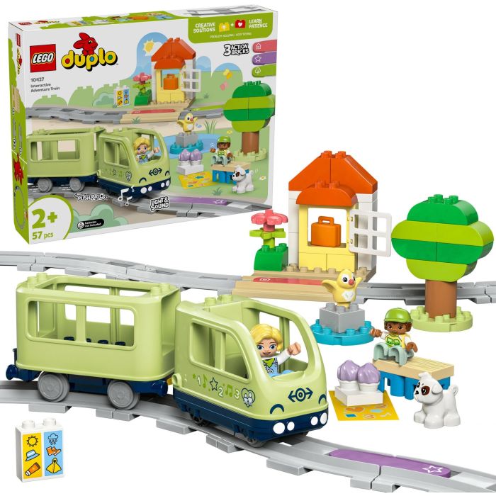 LEGO 10427 DUPLO My Town Tren de aventuras interactivo Juguetes de aprendizaje temprano para niños 2 años 9 LEGO 10427 DUPLO My Town Tren de aventuras interactivo Juguetes de aprendizaje temprano para niños 2 años 9
