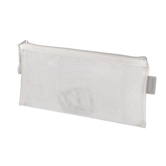 Liderpapel Bolsa Zipper Bag Poliester Transpirable Multiusos 230x115 mm Blanco 2