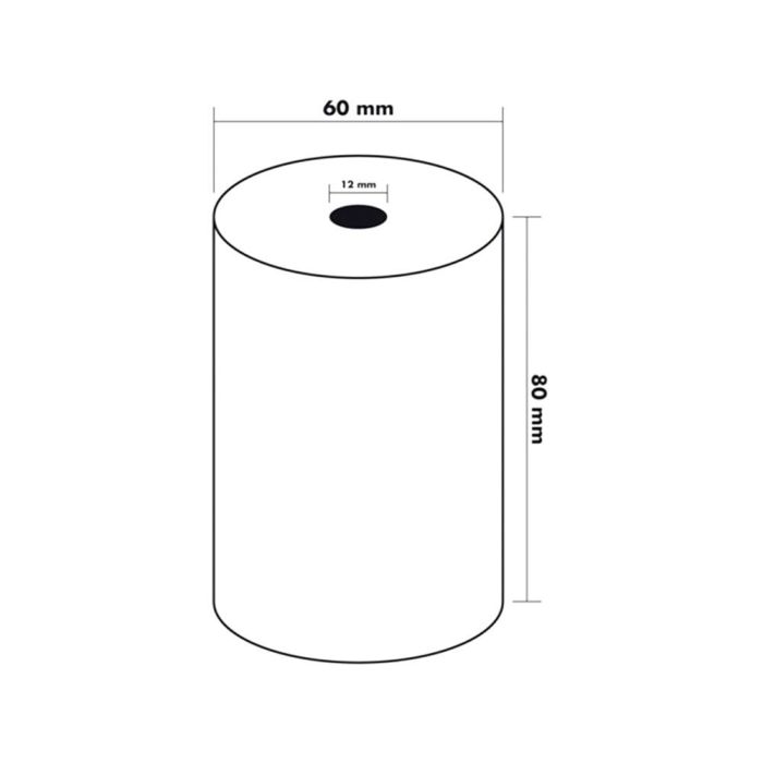 Rollo Sumadora Termico Q-Connect 80 mm Ancho X 60 mm Diametro Sin Bisfenol A 8 unidades 5