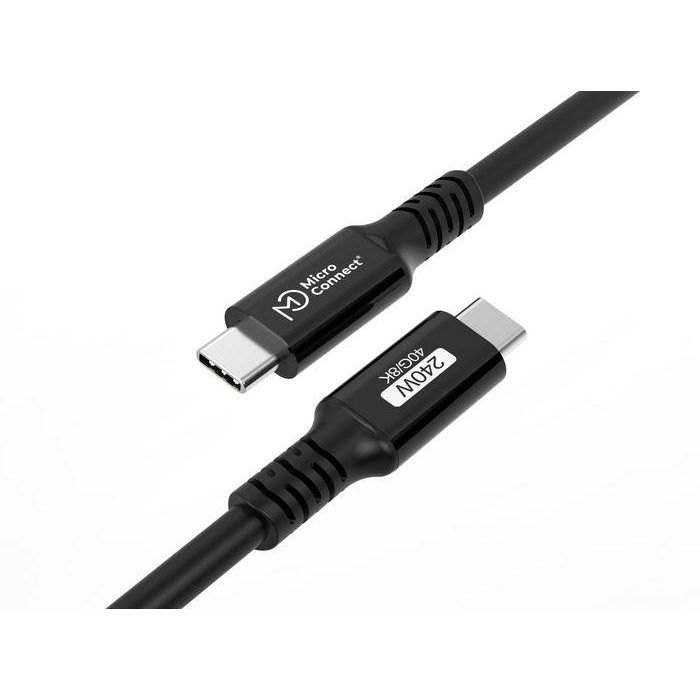 MicroConnect Cable USB-C a USB-C Premium 1m 240W 40Gbps USB4 Gen 3x2