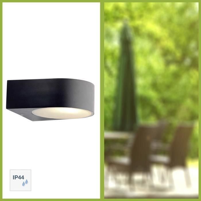 Brilliant Tyler Lámpara Pared Exterior negra, metal y vidrio, E27, 60W 1 Brilliant Tyler Lámpara Pared Exterior negra, metal y vidrio, E27, 60W 1