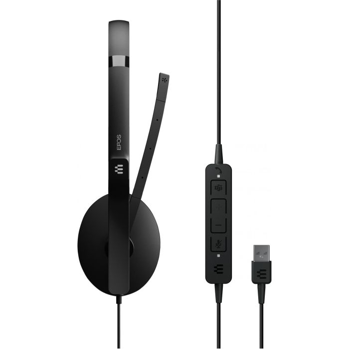 EPOS Auriculares Adapt 160T USB II para Oficina y Centro de Llamadas, Binaurales, Diadema, Conexión USB, Micrófono con Cancelación de Ruido, Color Negro 4 EPOS Auriculares Adapt 160T USB II para Oficina y Centro de Llamadas, Binaurales, Diadema, Conexión USB, Micrófono con Cancelación de Ruido, Color Negro 4