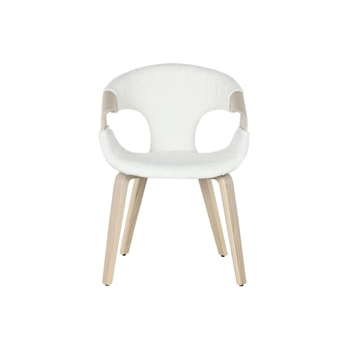 Silla Scandi DKD Home Decor Blanco 67.5 x 82 x 52.5 cm 5