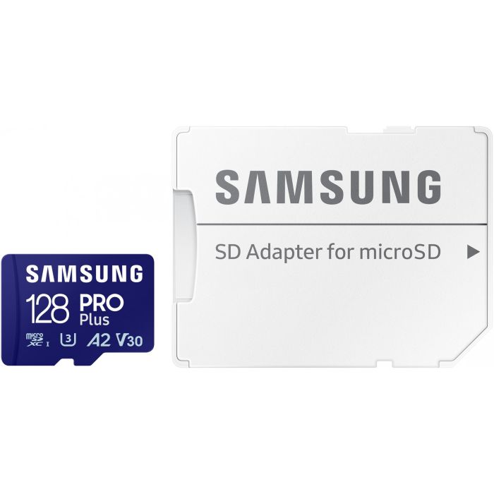 Samsung MB-MD128SA/EU Tarjeta de Memoria microSDXC PRO Plus 2023 128GB, 180MB/s Lectura, 130MB/s Escritura, Clase U3 V30 A2 5 Samsung MB-MD128SA/EU Tarjeta de Memoria microSDXC PRO Plus 2023 128GB, 180MB/s Lectura, 130MB/s Escritura, Clase U3 V30 A2 5