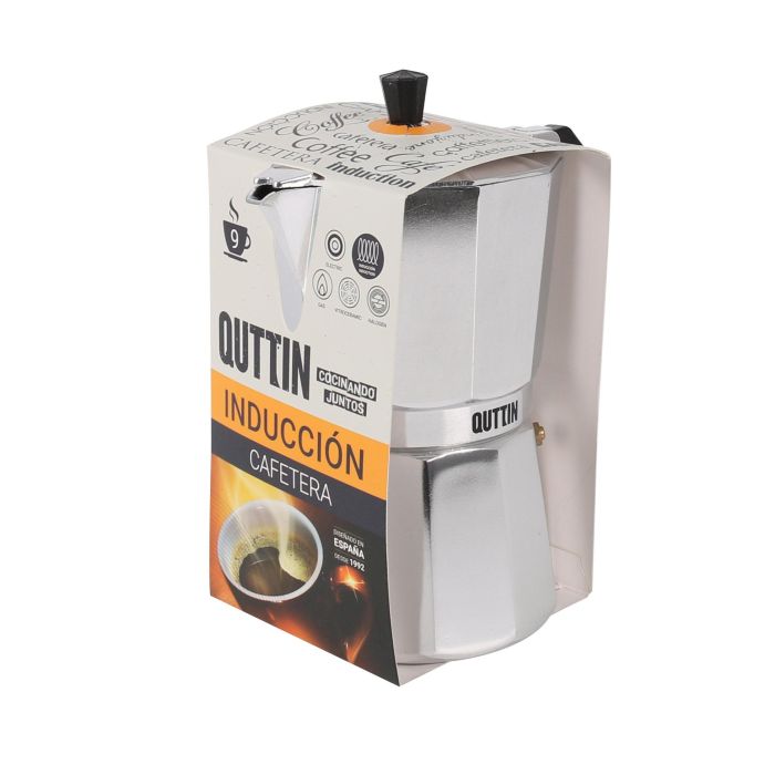 Quttin Cafetera de Aluminio para 9 Servicios con Inducción (6 Unidades) 5