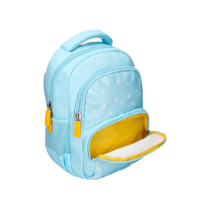 Liderpapel Mochila Multibolsillo Infantil Azul Flowers 350x110x270 mm 4