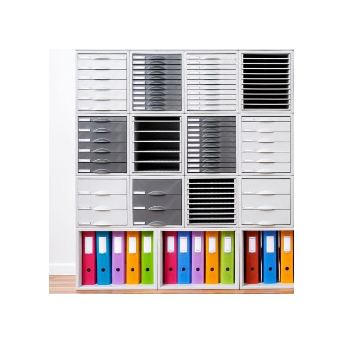 Archivo 2000 Módulo Archisystem De 11 Cajones 356x316x362 mm Gris 1