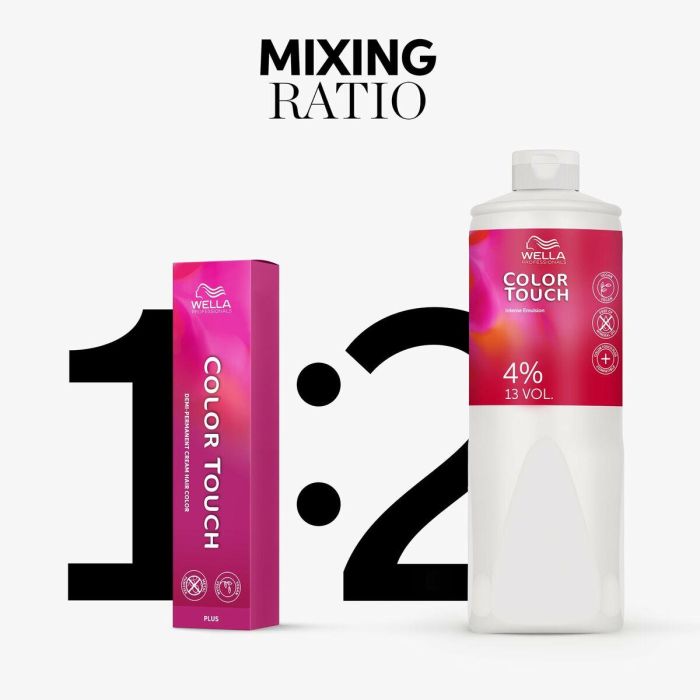 Wella Color Touch Emulsion 4% (13Vol) 1000 ml - Para coloración profesional precisa 1 Wella Color Touch Emulsion 4% (13Vol) 1000 ml - Para coloración profesional precisa 1