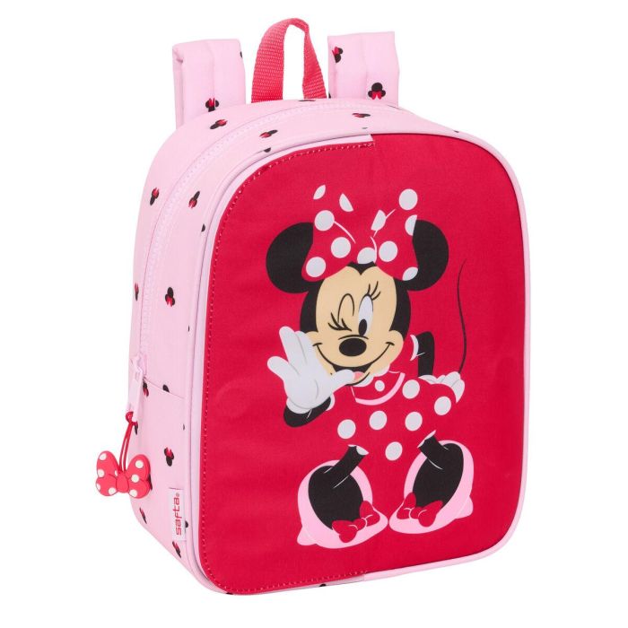 Mochila Escolar Minnie Mouse Naive Rosa 22 x 27 x 10 cm