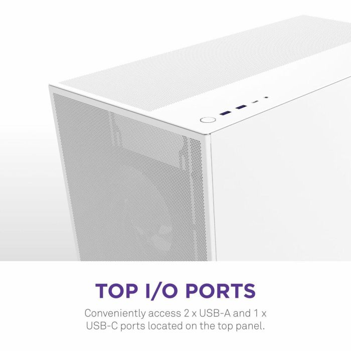 Caja Semitorre ATX NZXT H7 Flow RGB Midi Blanco 7 Caja Semitorre ATX NZXT H7 Flow RGB Midi Blanco 7
