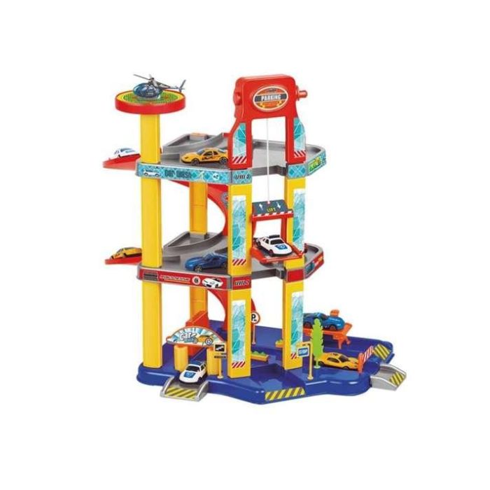 Parking 3 plantas, incluye 4 coches 45'5x34x47cm Parking 3 plantas, incluye 4 coches 45'5x34x47cm