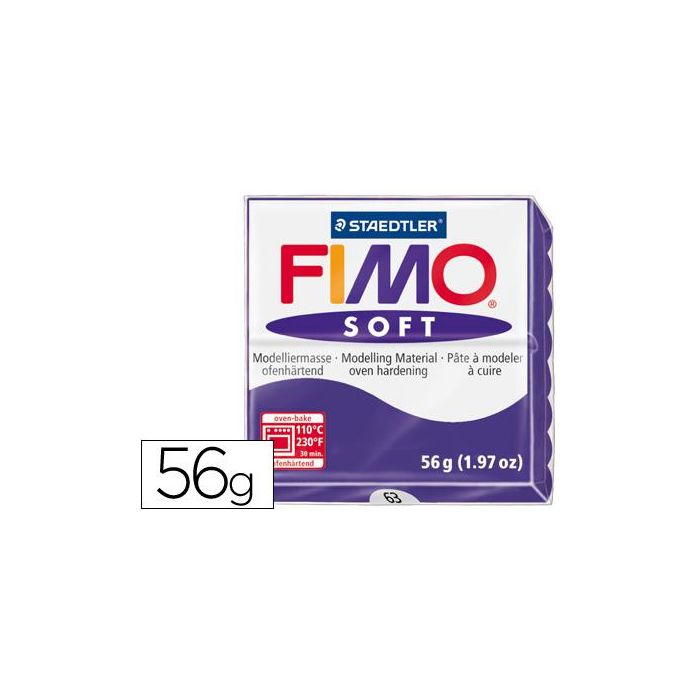 Pasta Staedtler Fimo Soft 57 gr Color Violeta Oscuro