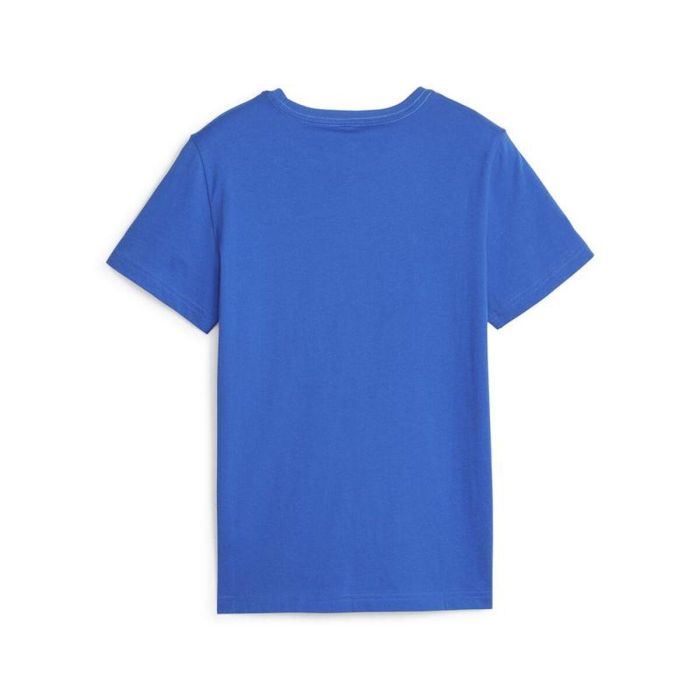 Camiseta de Manga Corta Infantil Puma Ess+ 2 Col Logo Azul