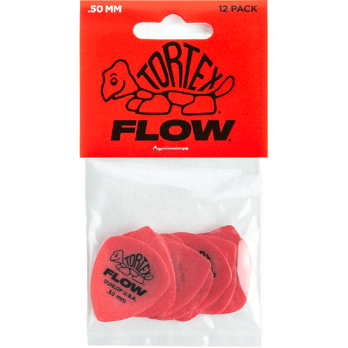 Dunlop Púas Tortex Flow 0,50Mm Pack 12 Unidades