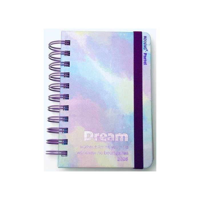 Agenda Anual (2026) Mooving Pastel Wire-O Tapa Extra Con Goma 100X150 D/P Surtido (2 Mod.)