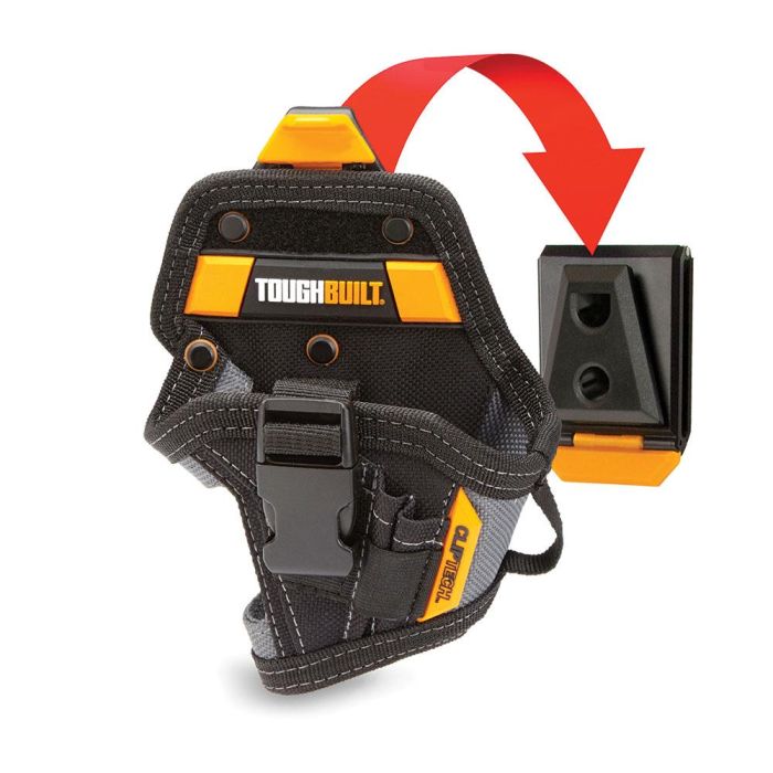 Toughbuilt Funda Compacta para Taladro con Cliptech, 5 Bolsillos y Bucles, Tamaño Pequeño 1