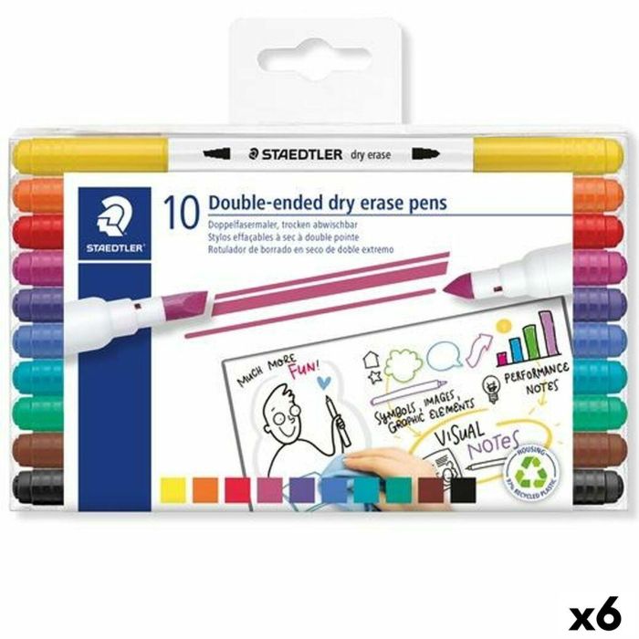 Rotuladores de tiza líquida Staedtler LUMOCOLOR 10 Piezas (6 Unidades) 0 Rotuladores de tiza líquida Staedtler LUMOCOLOR 10 Piezas (6 Unidades) 0