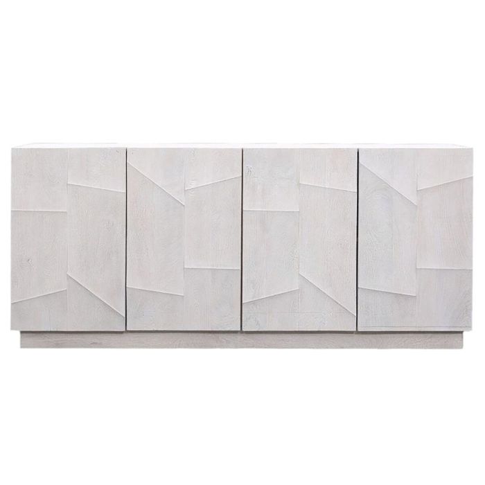 Aparador DKD Home Decor Blanco Crema Madera de mango 180 x 40 x 80 cm 1 Aparador DKD Home Decor Blanco Crema Madera de mango 180 x 40 x 80 cm 1