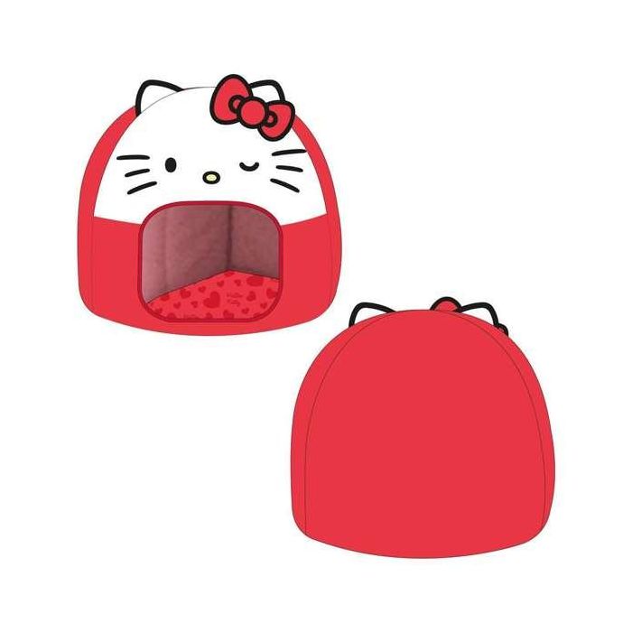 Cerdá Cueva Cama para Perro Hello Kitty, Talla Única, Color Rojo