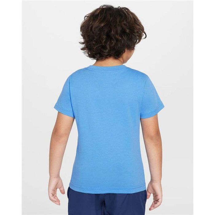 Camiseta de Manga Corta Infantil Nike Nkb Music Boxy Pals Ss Tee Azul M 2