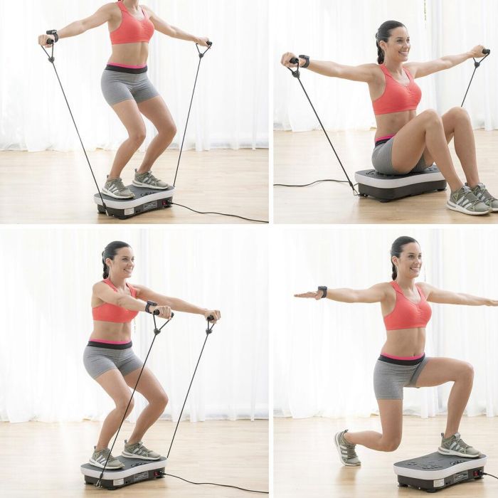 Plataforma Vibratoria de Entrenamiento con Accesorios y Guía de Ejercicios Vybeform InnovaGoods 10