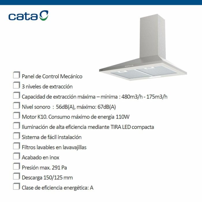 Campana Convencional Cata VK6000X 8