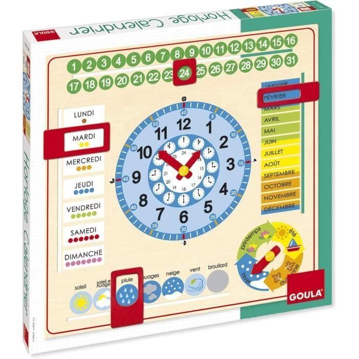 Reloj calendario - GOULA - Aprendiendo meses, estaciones, días y horas 1 Reloj calendario - GOULA - Aprendiendo meses, estaciones, días y horas 1