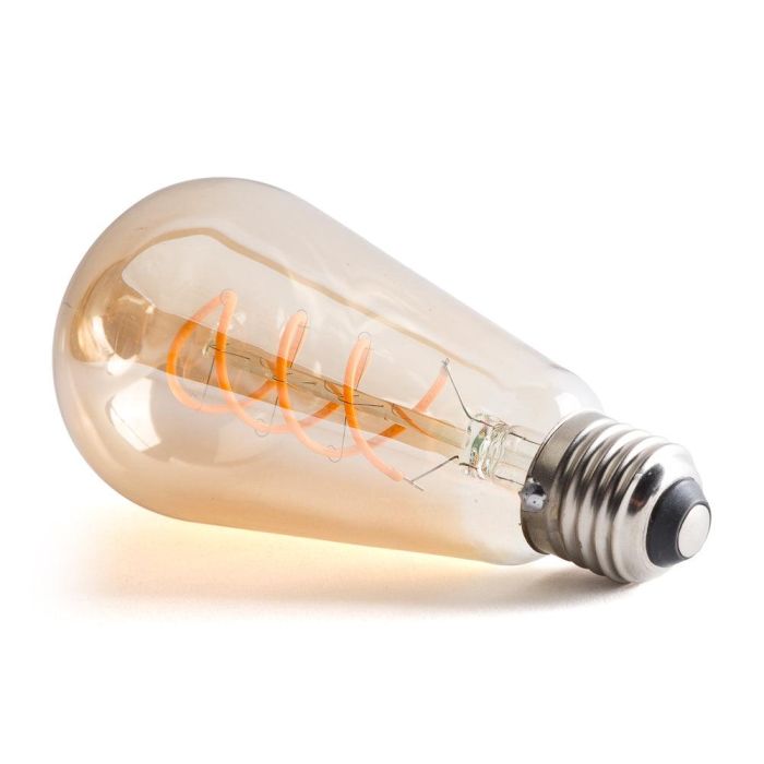 WR-ST64-4W-R Bombilla LED Filamento E27 4W 380Lm 2000ºK Blanco Cálido ST64 Vintage 40.000H 220-240V 360º Interior WR-ST64-4W-R Bombilla LED Filamento E27 4W 380Lm 2000ºK Blanco Cálido ST64 Vintage 40.000H 220-240V 360º Interior