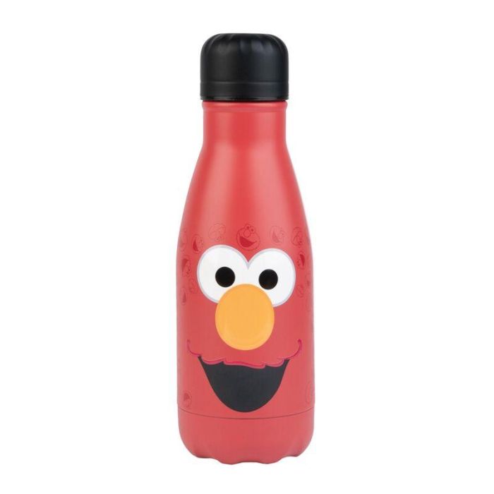 Elmo Barrio Sesamo Botella de Agua de Acero Inoxidable 260ml Doble Pared con Tapón Hermético 20cm